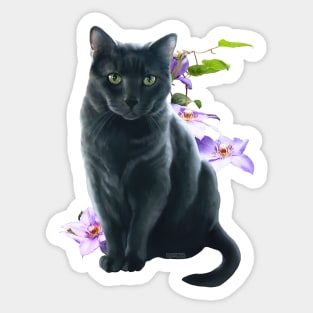 Sitting Pretty Kitty Sticker